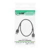InLine High Speed HDMI -kaapeli Ethernetillä, AM/AM, superohut, musta/kulta, 1,8 m