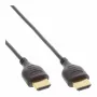 InLine High Speed HDMI -kaapeli Ethernetillä, AM/AM, superohut, musta/kulta, 1,8 m