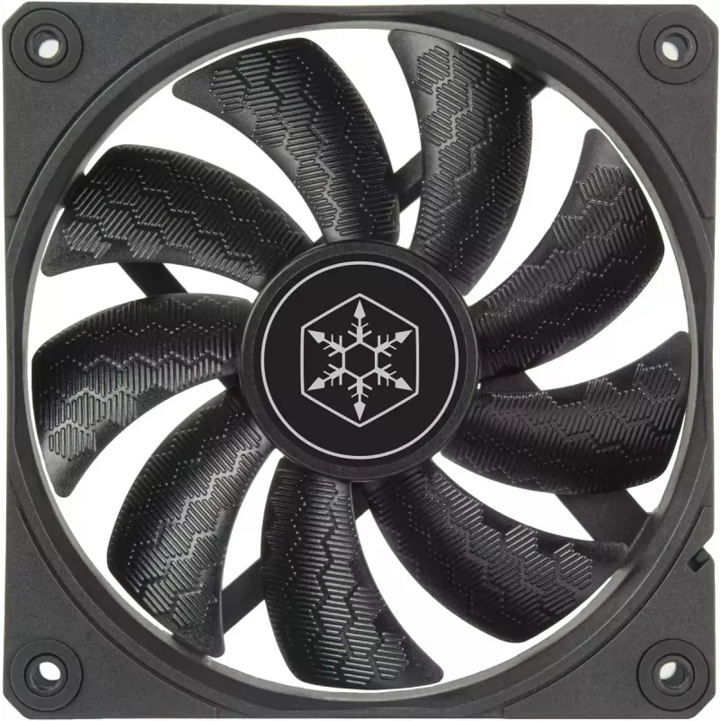Kotelotuuletin SILVERSTONE SST-SF120B 120 mm musta — 120 mm:n jäähdytystuuletin PC-koteloihin