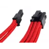 SilverStone SST-PP07-PCIR 8-napainen PCIe – 6+2-napainen PCIe -jatkokaapeli, 0,25 m, punainen