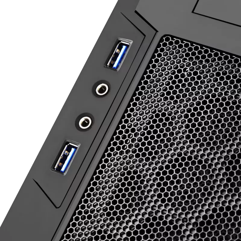PC-kotelo Silverstone PS13 Mini Tower musta