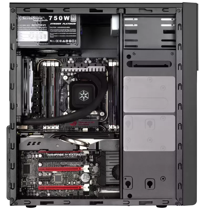 PC-kotelo Silverstone PS13 Mini Tower musta
