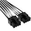 CORSAIR Premium Individually Sleeved 12+4pin Pci-e Gen 5 12vhpwr 600w -kaapeli Type 4 musta/valkoinen