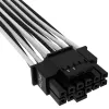 CORSAIR Premium Individually Sleeved 12+4pin Pci-e Gen 5 12vhpwr 600w -kaapeli Type 4 musta/valkoinen