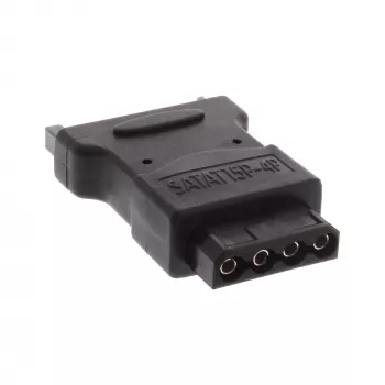InLine SATA-virtasovitin 1 Molex 4 Pin uros / 15 Pin SATA naaras