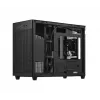 PC-kotelo ASUS Prime AP201 MicroATX Mini Tower musta — tukee microATX, max. GPU 338 mm, CPU-jäähdyttimen korkeus 170 mm, 3x 3,5 tuuman paikkaa, USB-A 2x, USB-C 1x