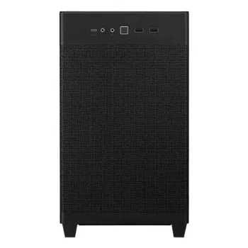 PC-kotelo ASUS Prime AP201 MicroATX Mini Tower musta — tukee microATX, max. GPU 338 mm, CPU-jäähdyttimen korkeus 170 mm, 3x 3,5 tuuman paikkaa, USB-A 2x, USB-C 1x