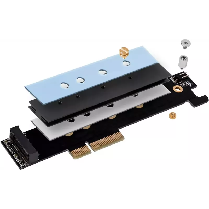 SilverStone SST-ECM26-V2 M.2 (M-Key) PCIe 4.0 x4 -liitäntäsovitin
