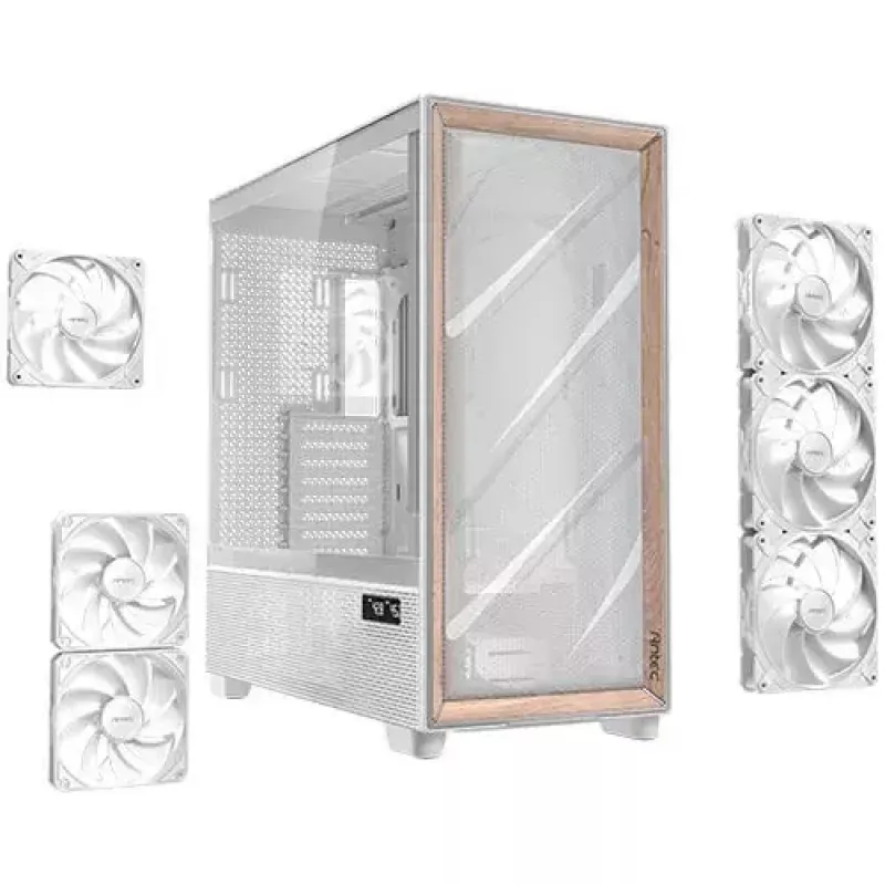 PC-kotelo Antec FLUX PRO White EUV Full Tower, valkoinen