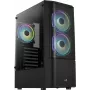 PC-kotelo Aerocool Quantum Mesh Midi Tower musta