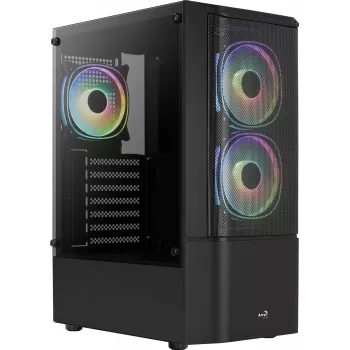 PC-kotelo Aerocool Quantum Mesh Midi Tower musta