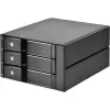 SilverStone SST-FS303-12G 3-paikkainen 3,5 tuuman irrotettava asemakehys, musta
