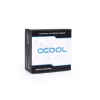 Alphacool Eiszapfen 17602 G1/4 sivuttaissiirtävä jatkoliitin, 16 mm, kääntyvä, ulkokierre sisäkierteeseen, kromi