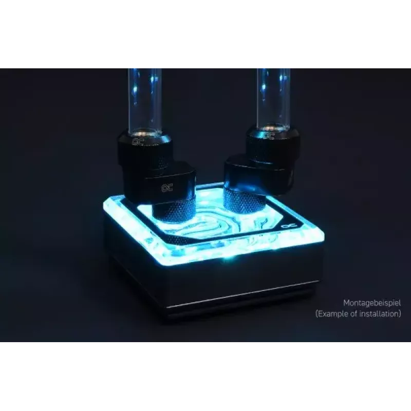 Alphacool Eiszapfen 17602 G1/4 sivuttaissiirtävä jatkoliitin, 16 mm, kääntyvä, ulkokierre sisäkierteeseen, kromi