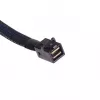 SilverStone SST-CPS05 Mini-SAS HD (SFF-8643) - SATA 7-pin -kaapeli sideband-signaaleilla, 4-kaistainen, SAS 12 Gbit/s, 0,5 m, musta