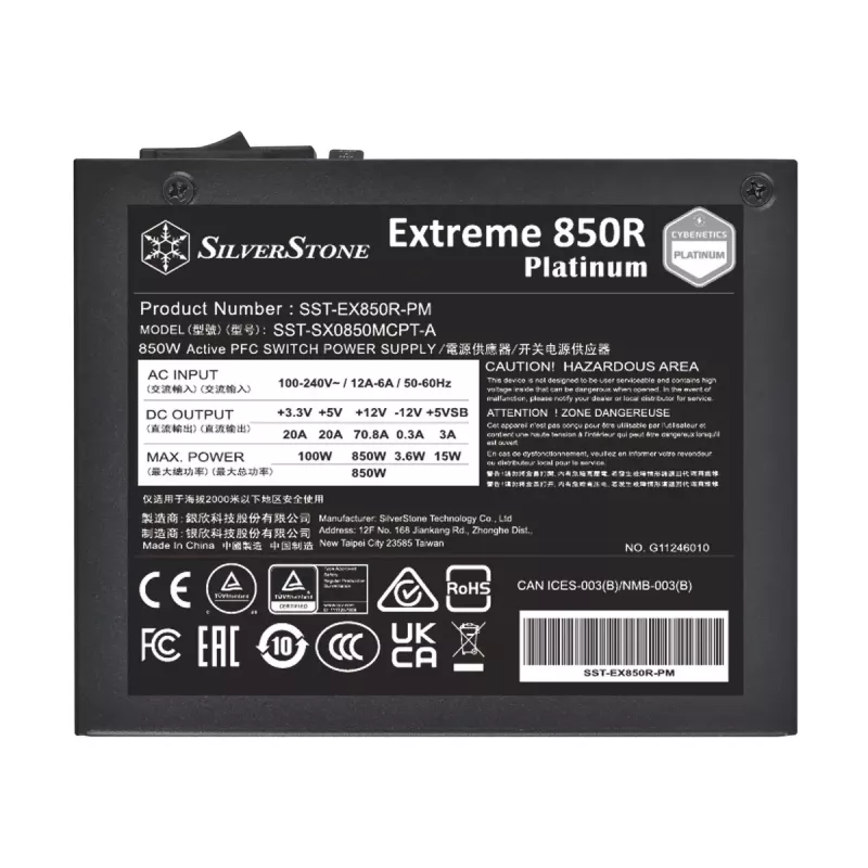 Virtalähde Silverstone SST-EX850R-PM 850 W