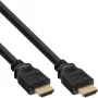 InLine HDMI-kaapeli, High Speed HDMI -kaapeli, M/M, musta, kultaiset liittimet, 1,5 m