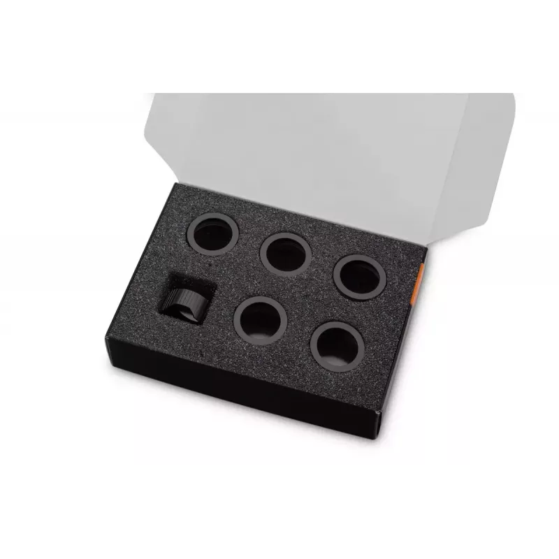 Puristusrengas EK Water Blocks alumiini musta 6 kpl