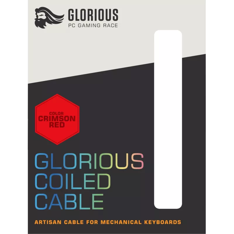 Glorious Gaming Coiled punainen 1,37 m