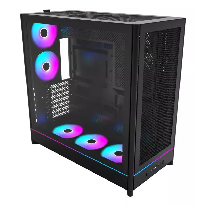 PC-kotelo Montech HS01 PRO Midi Tower musta