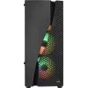 Aerocool WAVEBKV3 ATX PC-kotelo karkaistusta lasista 4xRGB-tuulettimella musta