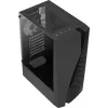 Aerocool WAVEBKV3 ATX PC-kotelo karkaistusta lasista 4xRGB-tuulettimella musta