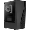 Aerocool WAVEBKV3 ATX PC-kotelo karkaistusta lasista 4xRGB-tuulettimella musta