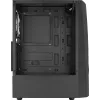 Aerocool WAVEBKV3 ATX PC-kotelo karkaistusta lasista 4xRGB-tuulettimella musta