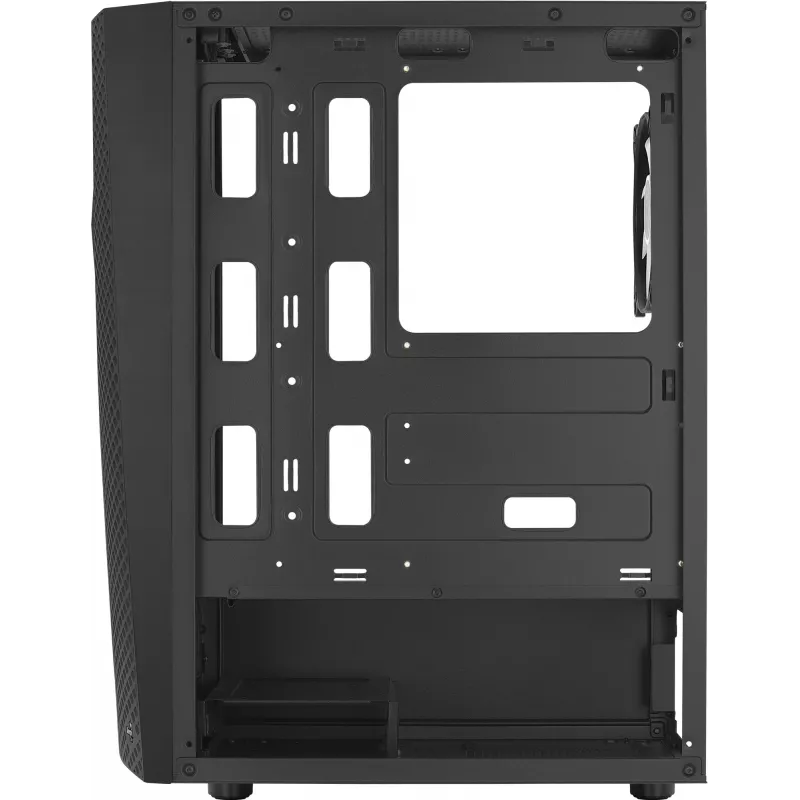 Aerocool WAVEBKV3 ATX PC-kotelo karkaistusta lasista 4xRGB-tuulettimella musta