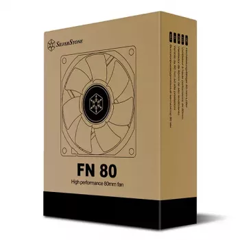 Tuuletin Silverstone FN80 8 cm musta 27.81 cfm 1.86 mmH2O