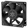 Tuuletin Silverstone FN80 8 cm musta 27.81 cfm 1.86 mmH2O