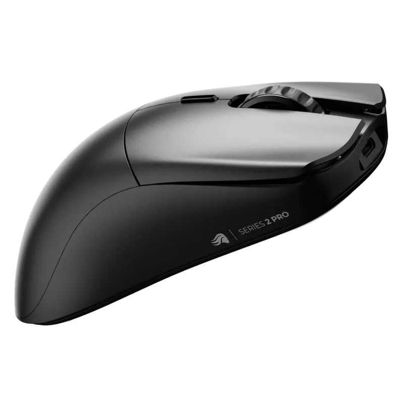Langaton pelihiiri GLORIOUS Series 2 PRO (oikeakätisille) – 26 000 DPI, RF Wireless + USB‑C, 4K/8K Hz, 6 painiketta, musta