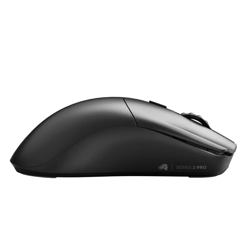 Langaton pelihiiri GLORIOUS Series 2 PRO (oikeakätisille) – 26 000 DPI, RF Wireless + USB‑C, 4K/8K Hz, 6 painiketta, musta