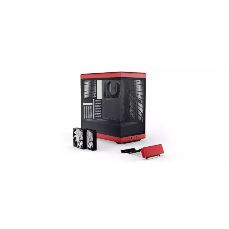 PC-kotelo HYTE Y40 Midi Tower musta, punainen
