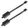 SilverStone SST-CPF05 PWM-tuulettimen nopeudenvähennyskaapeli, 10 cm, 2 kpl pakkaus, musta