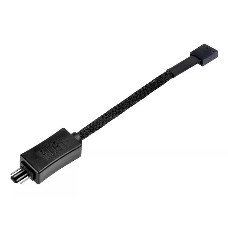 SilverStone SST-CPF05 PWM-tuulettimen nopeudenvähennyskaapeli, 10 cm, 2 kpl pakkaus, musta