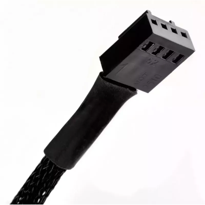 SilverStone SST-CPF05 PWM-tuulettimen nopeudenvähennyskaapeli, 10 cm, 2 kpl pakkaus, musta