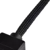 SilverStone SST-CPF05 PWM-tuulettimen nopeudenvähennyskaapeli, 10 cm, 2 kpl pakkaus, musta