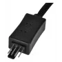 SilverStone SST-CPF05 PWM-tuulettimen nopeudenvähennyskaapeli, 10 cm, 2 kpl pakkaus, musta