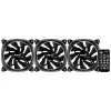 Aerocool ASTRO12PRO -sarja 3 tuuletinta PC 12 cm LED RGB tärinänvaimennus kaukosäädin