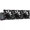 Aerocool ASTRO12PRO -sarja 3 tuuletinta PC 12 cm LED RGB tärinänvaimennus kaukosäädin