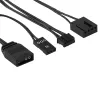Aerocool ASTRO12PRO -sarja 3 tuuletinta PC 12 cm LED RGB tärinänvaimennus kaukosäädin