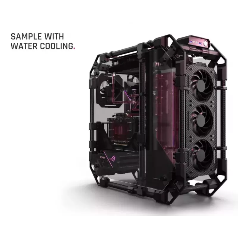 PC-kotelo Alphacool Apex Skeleton Full Tower musta