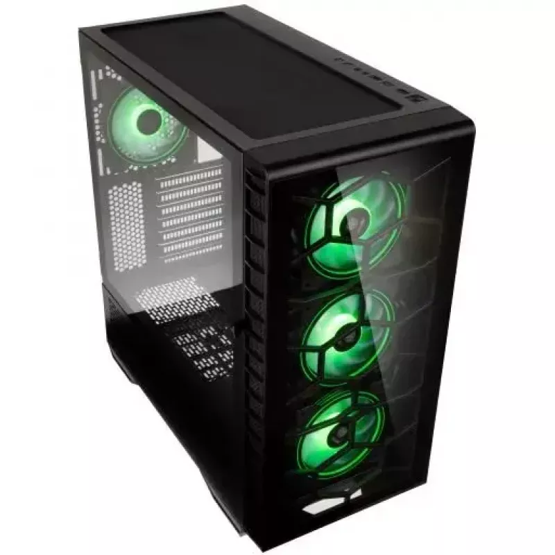 PC-kotelo Kolink Observatory Y ARGB Midi Tower musta