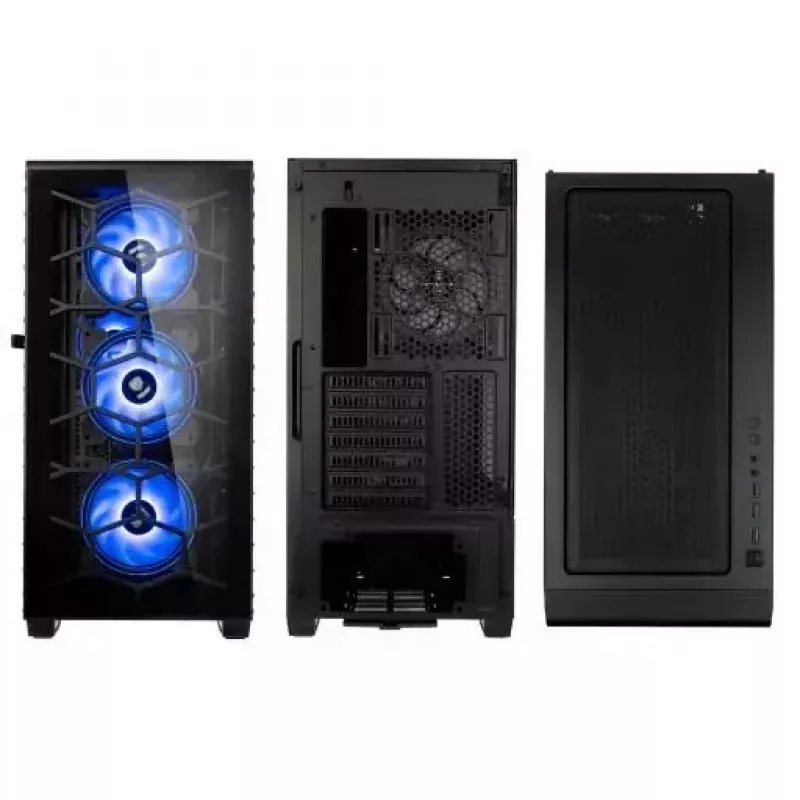PC-kotelo Kolink Observatory Y ARGB Midi Tower musta