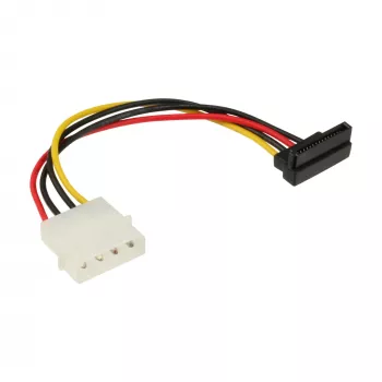 InLine SATA-virtasovitinkaapeli 5,25 tuuma / 15-pin SATA 0,15 m, alaspäin kulma
