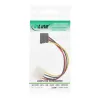 InLine SATA-virtasovitinkaapeli 5,25 tuuma / 15-pin SATA 0,15 m, alaspäin kulma