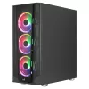 Aerocool PRISMBKV3 PC-kotelo ATX musta 4 tuuletinta ARGB etuosa sivusta karkaistua lasia