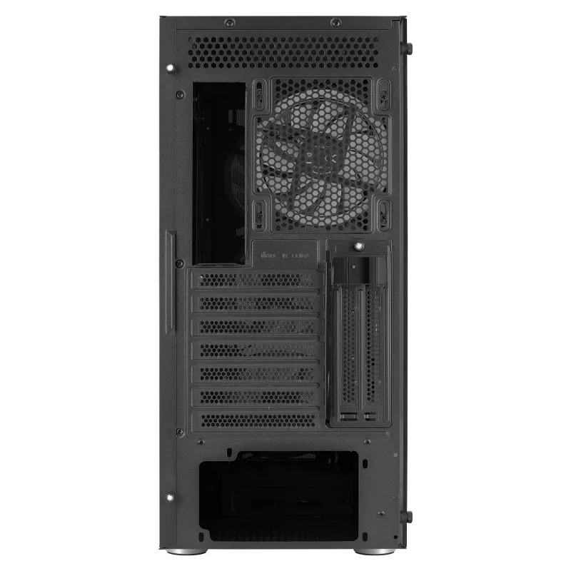 Aerocool PRISMBKV3 PC-kotelo ATX musta 4 tuuletinta ARGB etuosa sivusta karkaistua lasia