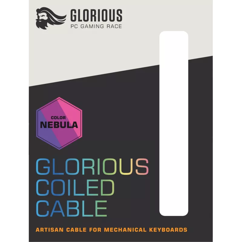 Glorious Gaming Coiled violetti 1.37 m